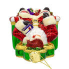 Shop For Kurt Adler 5.5 - Inch Bellissimo Glass Santa On Throne Ornament