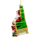 Shop For Kurt Adler 5.5 - Inch Bellissimo Glass Santa On Throne Ornament