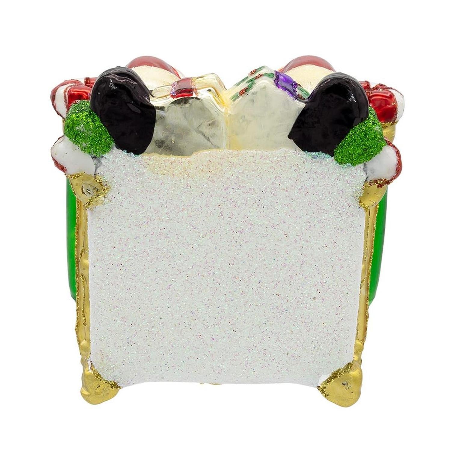 Kurt Adler 5.5-Inch Bellissimo Glass Santa On Throne Ornament