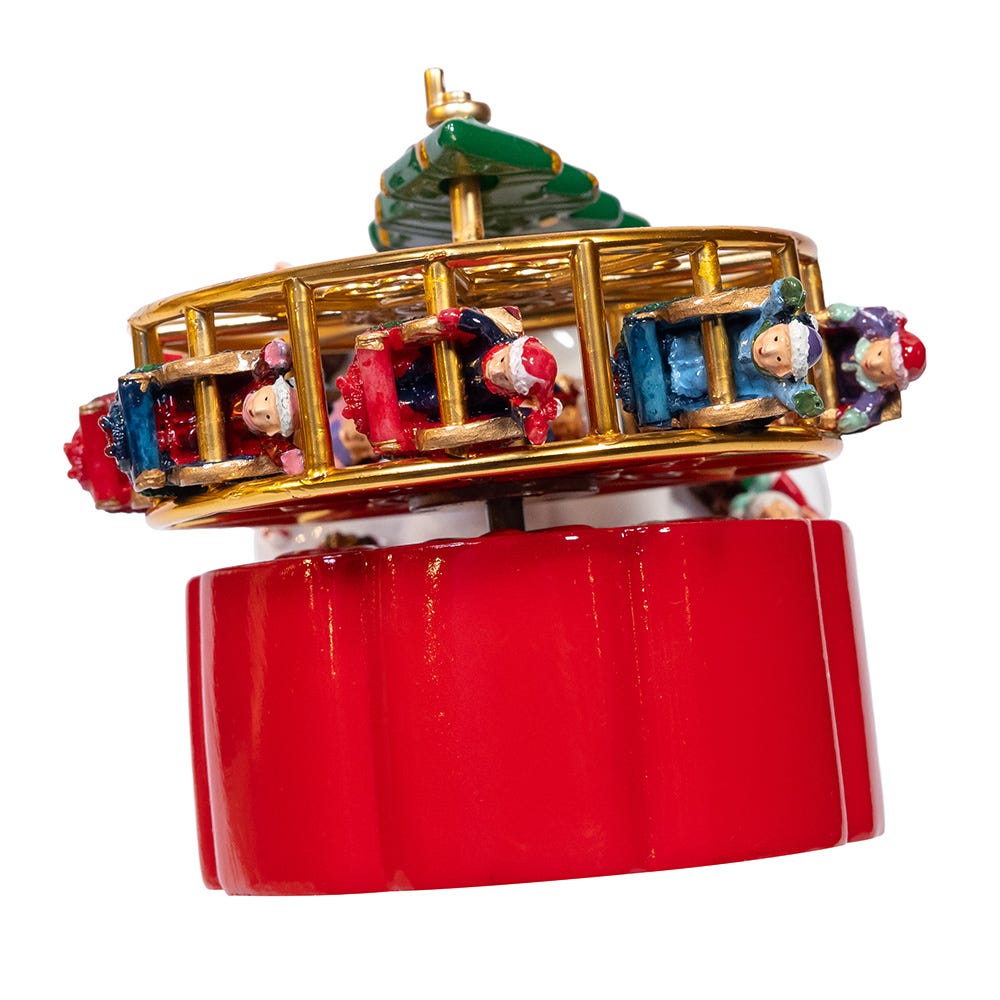 Shop For Kurt Adler 5.5 - Inch Wind - Up Musical Ferris Wheel Table Piece
