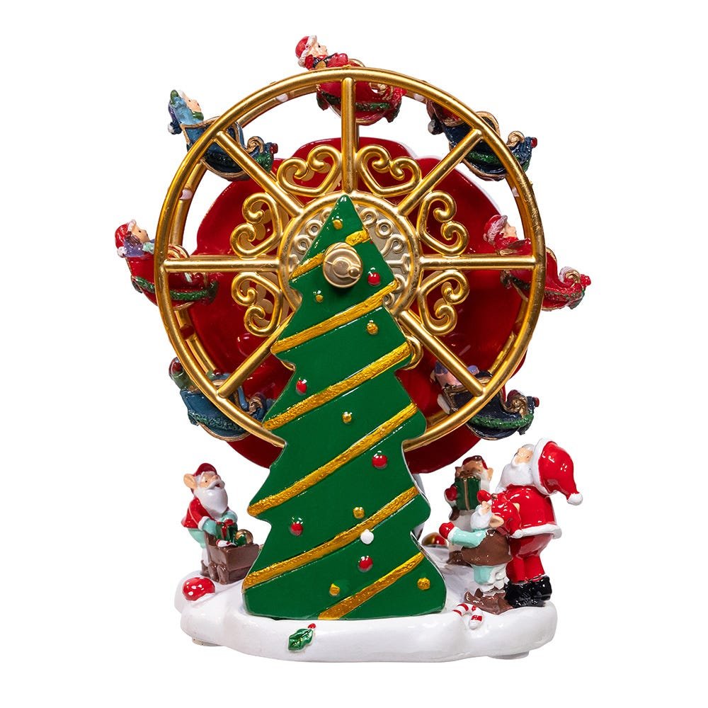 Shop For Kurt Adler 5.5 - Inch Wind - Up Musical Ferris Wheel Table Piece