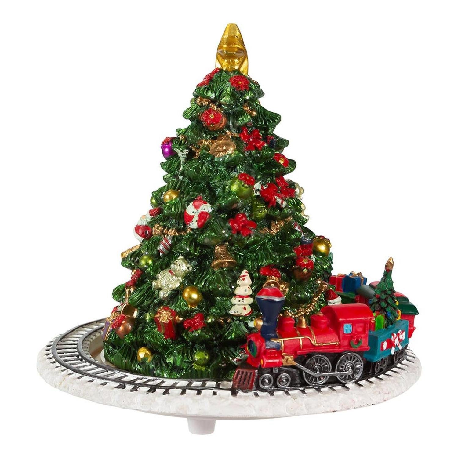 Shop For Kurt Adler 6 - Inch Christmas Tree with Revolving Train Music Box