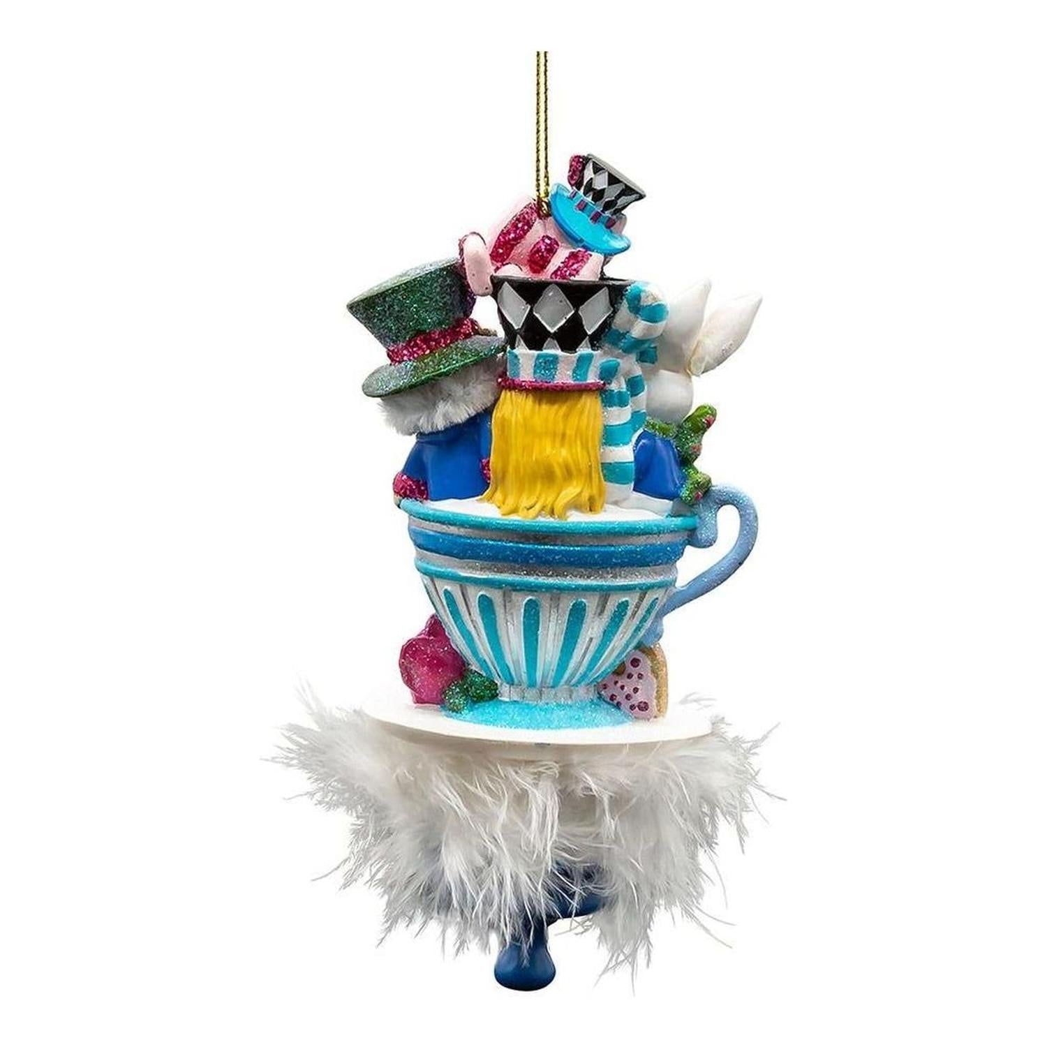 Shop For Kurt Adler 6.25" Hollywood Hats Alice Teaparty Ornament
