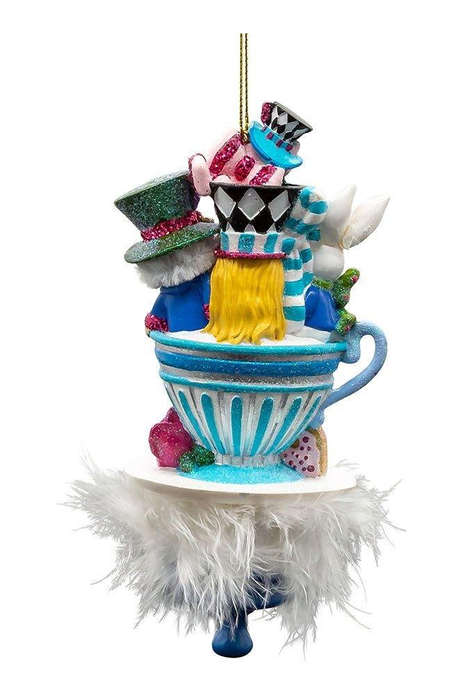 Shop For Kurt Adler 6.25" Hollywood Hats Alice Teaparty Ornament