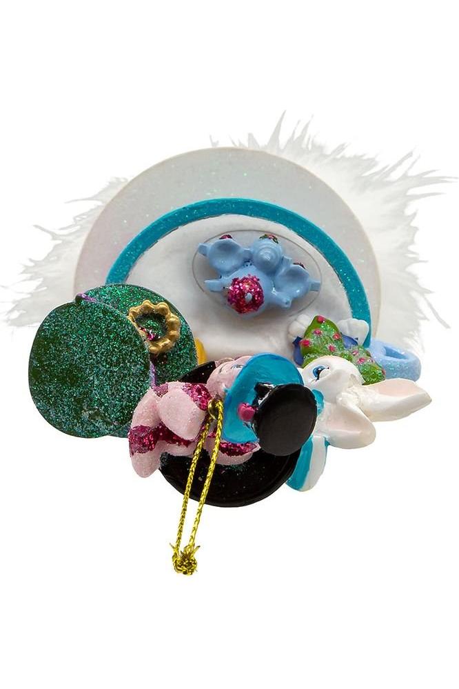 Shop For Kurt Adler 6.25" Hollywood Hats Alice Teaparty Ornament