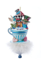 Shop For Kurt Adler 6.25" Hollywood Hats Alice Teaparty Ornament