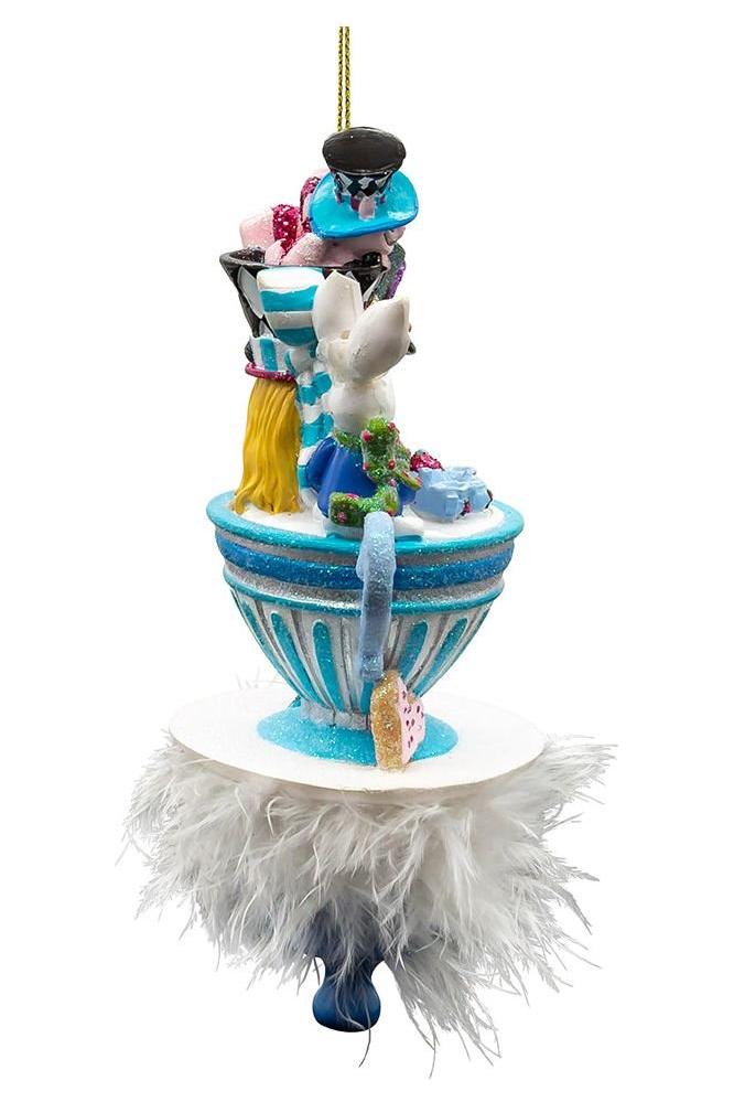 Shop For Kurt Adler 6.25" Hollywood Hats Alice Teaparty Ornament