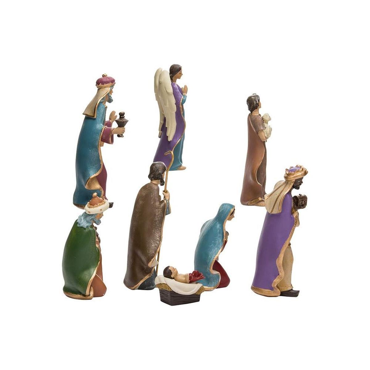 Shop For Kurt Adler 6.25 - Inch Resin Nativity Set of 8 Pieces