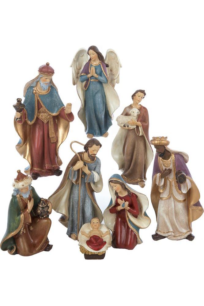 Shop For Kurt Adler 6.25 - Inch Resin Nativity Set of 8 Pieces