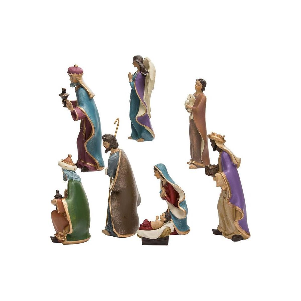 Shop For Kurt Adler 6.25 - Inch Resin Nativity Set of 8 Pieces