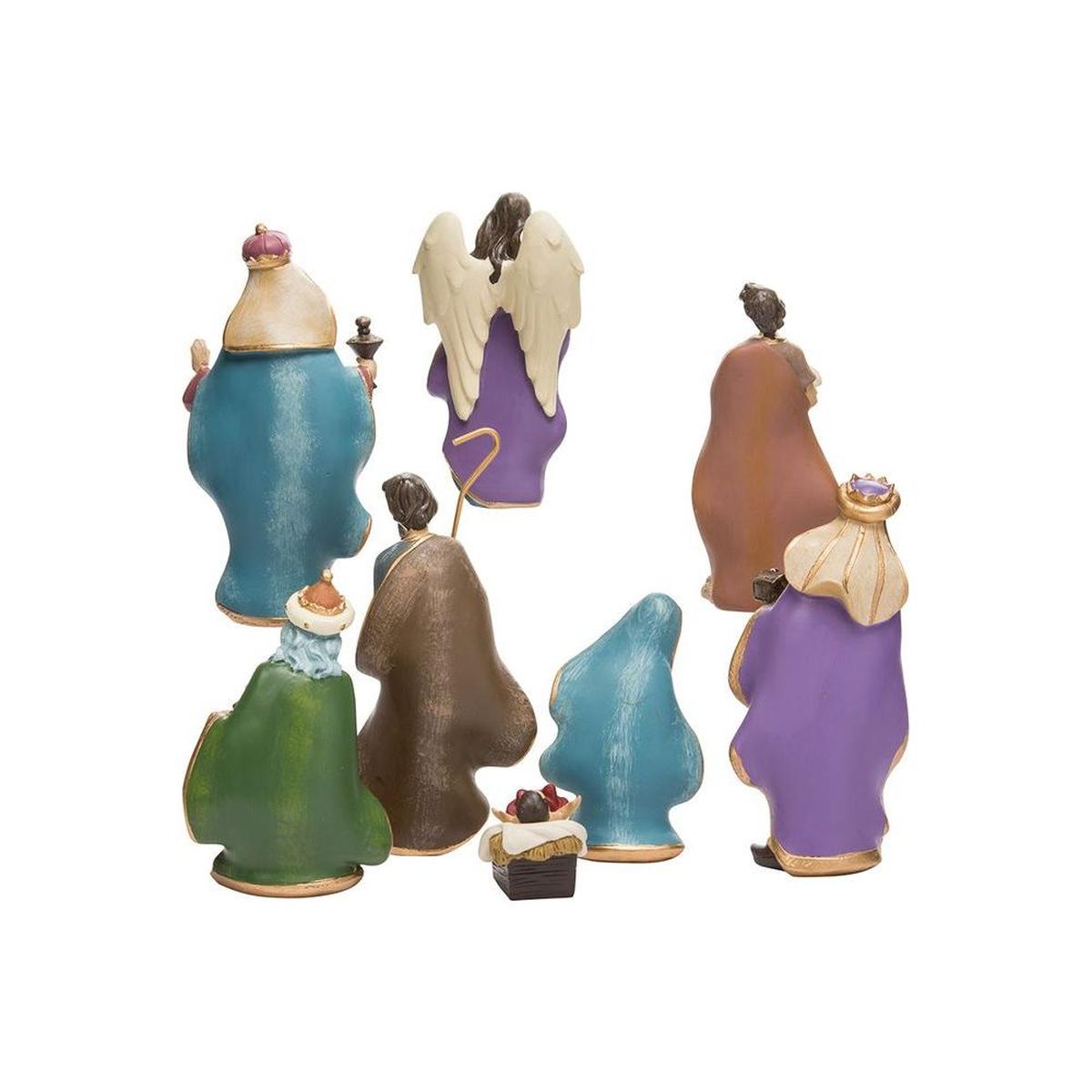 Shop For Kurt Adler 6.25 - Inch Resin Nativity Set of 8 Pieces