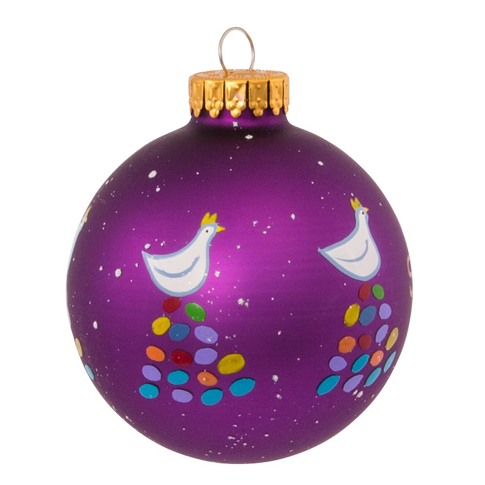 Shop For Kurt Adler 65MM Glass 12 Days Of Christmas Ball Ornaments, Set of 12