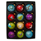 Shop For Kurt Adler 65MM Glass 12 Days Of Christmas Ball Ornaments, Set of 12