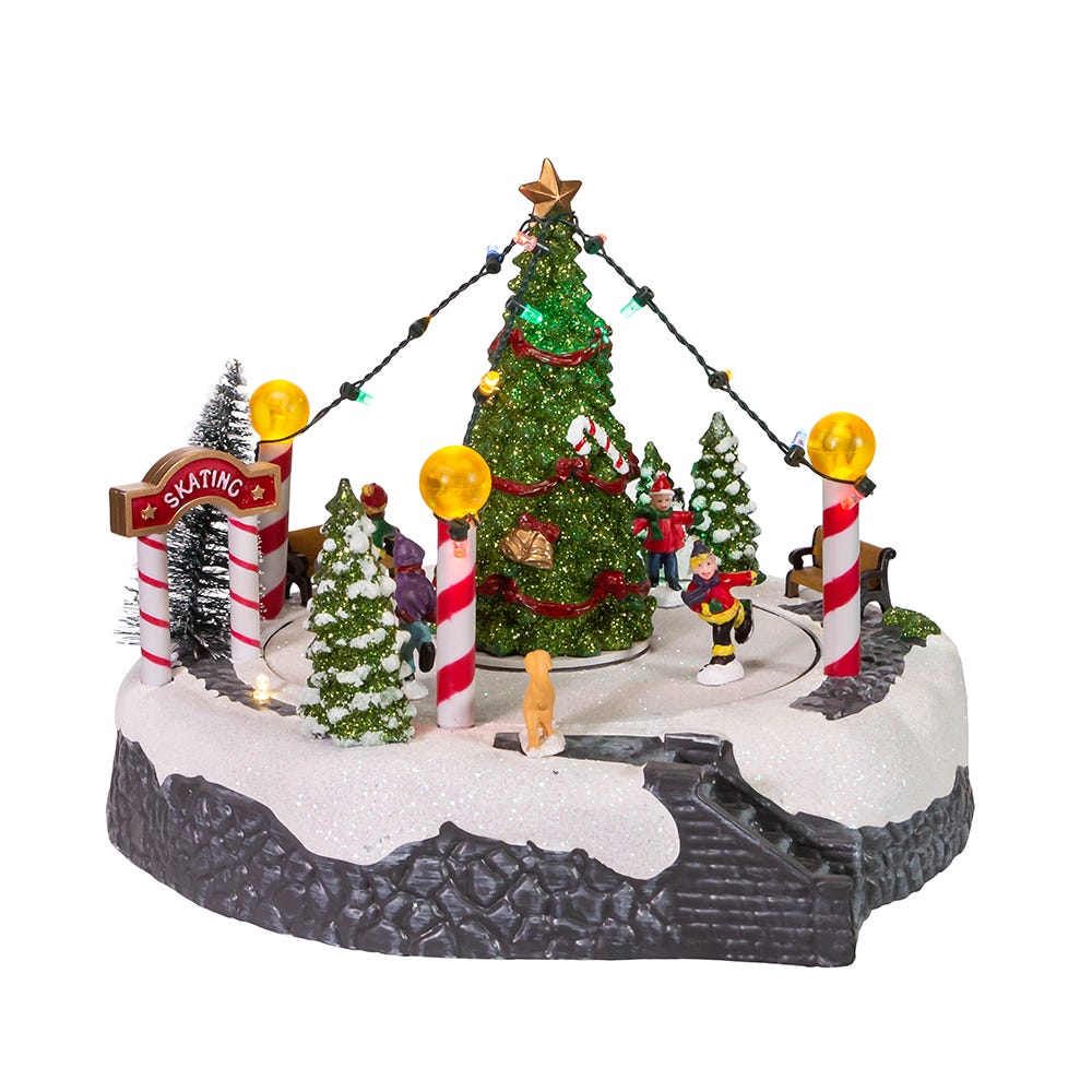 Shop For Kurt Adler 7 - Inch Battery - Operated Musical LED Ice Rink