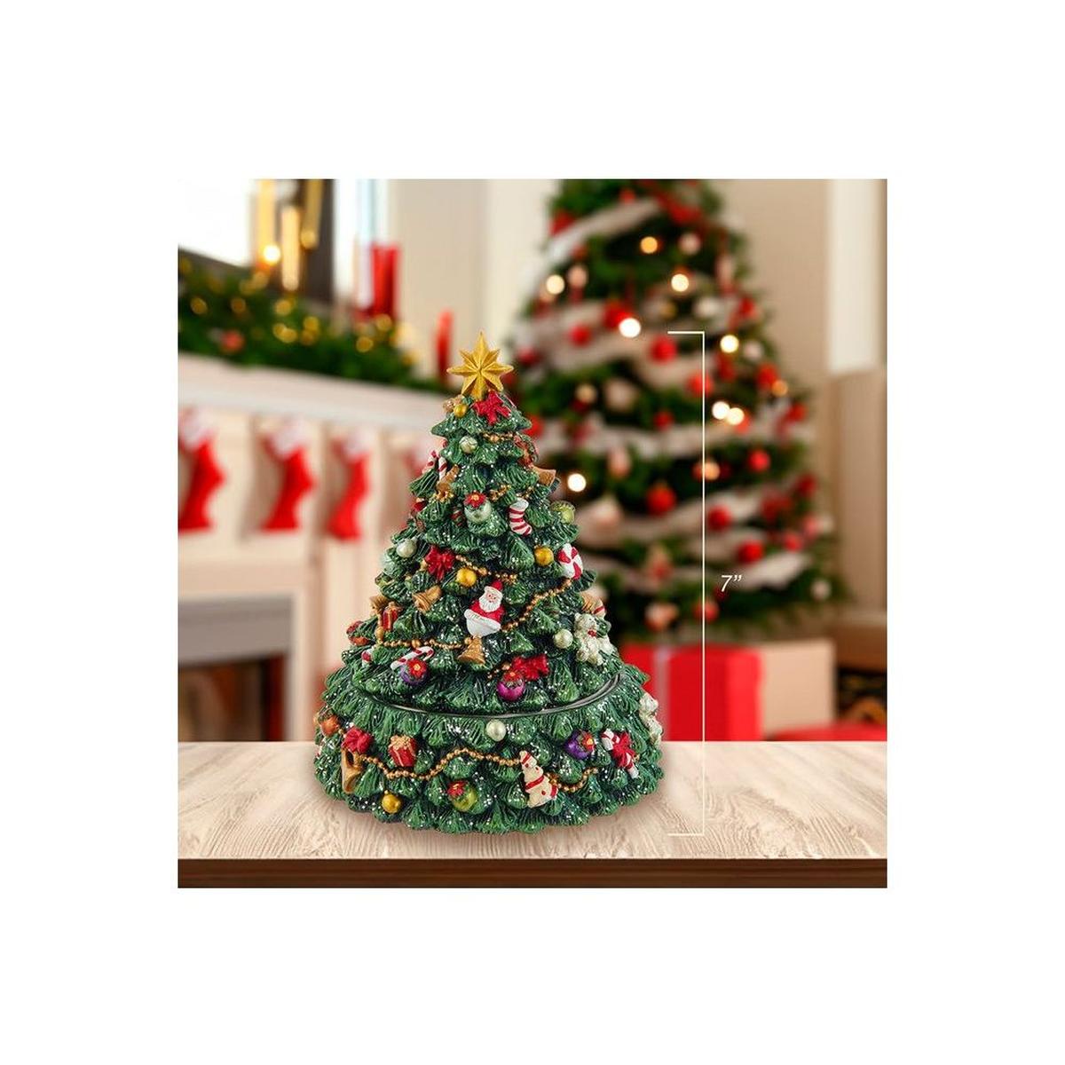 Shop For Kurt Adler 7 - Inch Christmas Tree Revolving Music Box