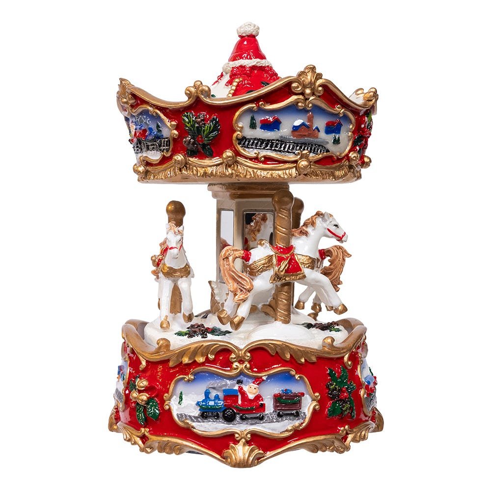 Shop For Kurt Adler 7 - Inch Wind - Up Musical Carousel Table Piece