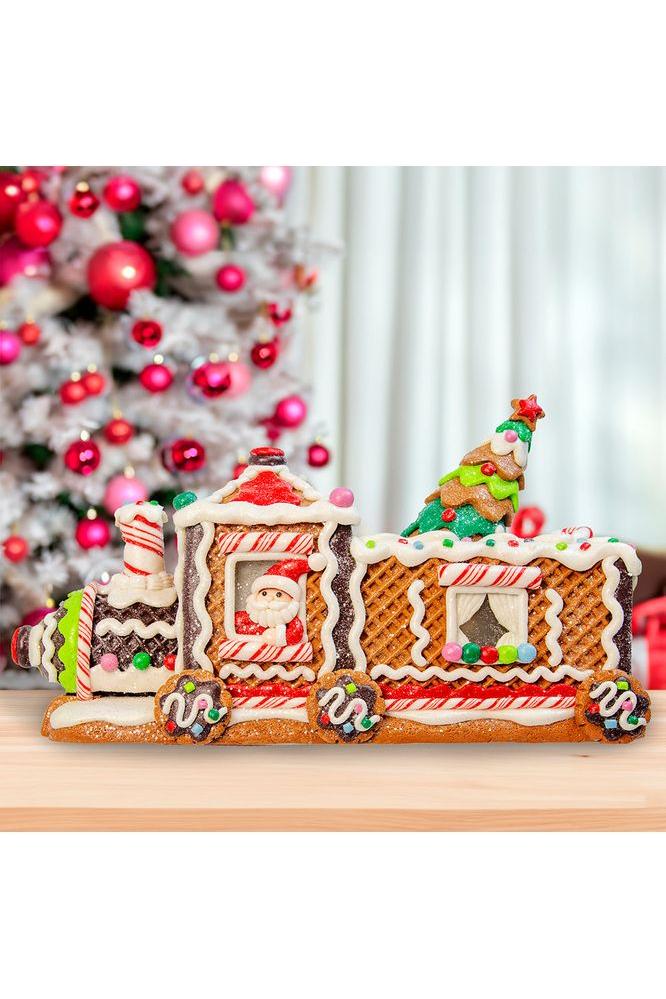 Shop For Kurt Adler 7" LED Gingerbread Train With Tree Table Piece