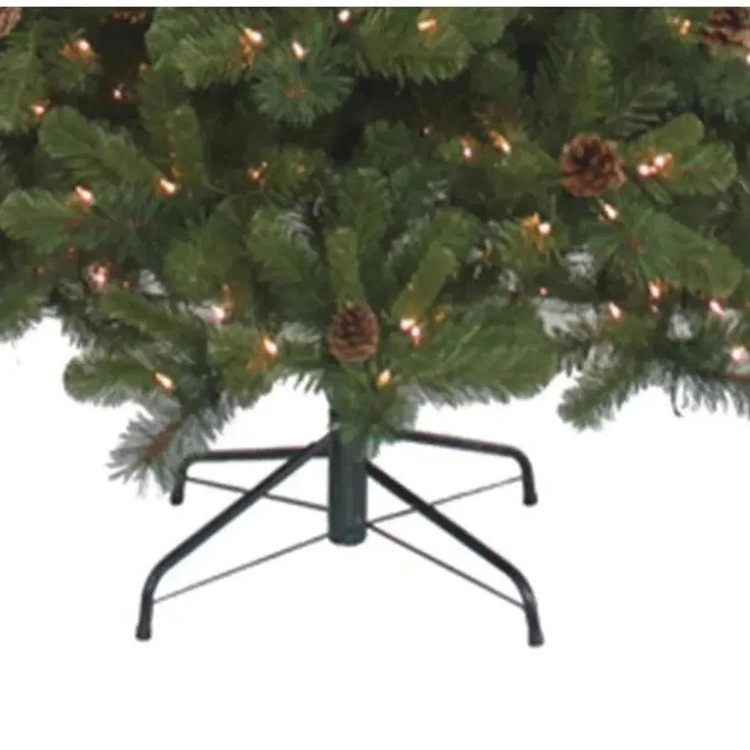Kurt Adler 7.5-Foot Pre-Lit Clear Burlington Spruce