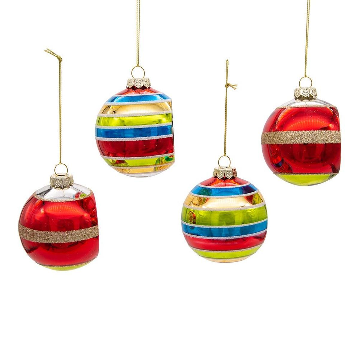 Shop For Kurt Adler 75MM Early Years Glass Ornaments, 4 Piece Set