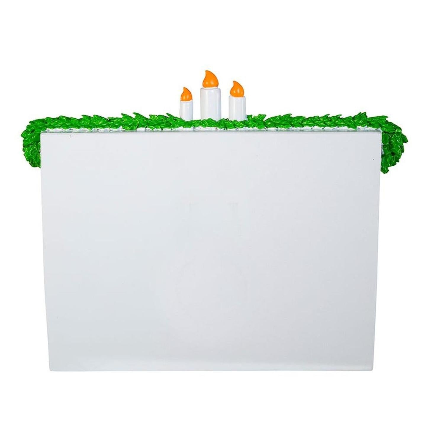 Kurt Adler 7.87-Inch Fireplace Table Piece With Six Stockings