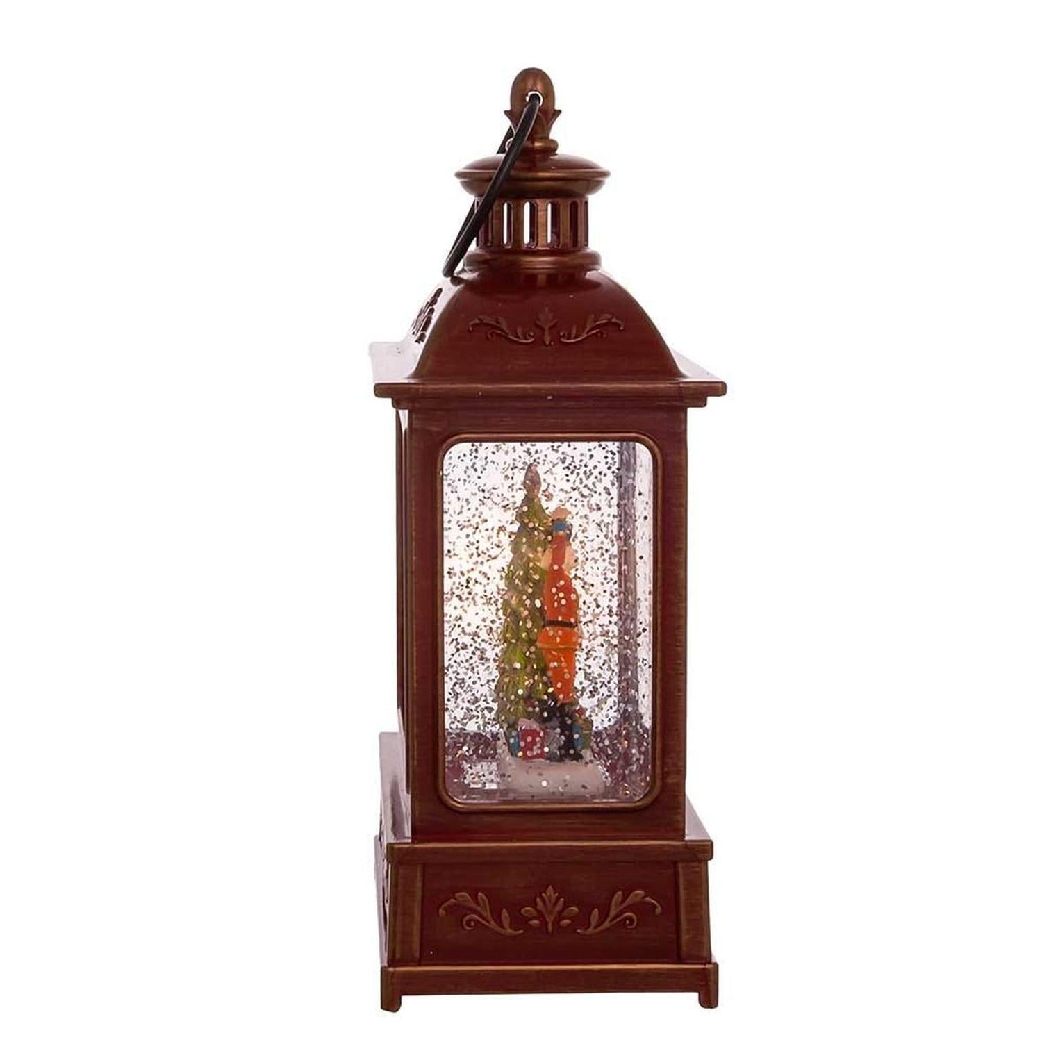 Kurt Adler 8-Inch Nutcracker Swirl Water Lantern