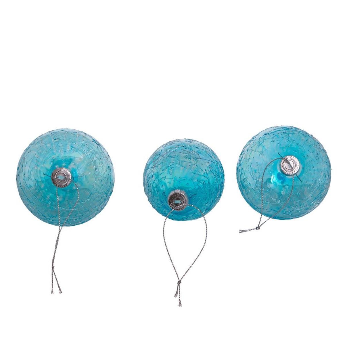 Shop For Kurt Adler 80MM Blue Finial, Onion, and Ball Glass Ornaments, Set of 3