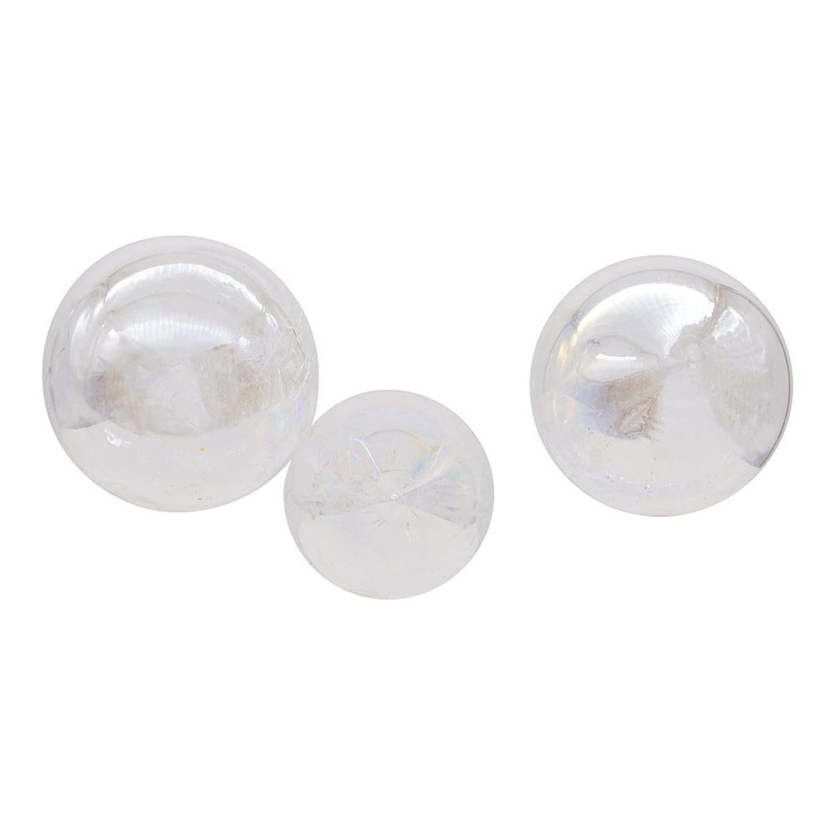 Shop For Kurt Adler 80MM Clear Iridescent Ball, Onion and Teardrop Ornaments, 3 Piece Set