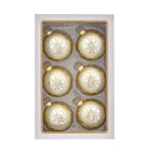 Shop For Kurt Adler 80MM Glass Light Gold Ball Ornaments, 6 - Piece Box