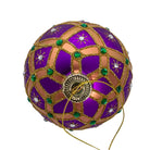 Shop For Kurt Adler 80MM Glass Purple Jewel Ornament (6 Piece)