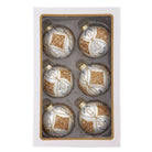Shop For Kurt Adler 80MM Glass Silver and Gold Ball Ornaments, 6 - Piece Set