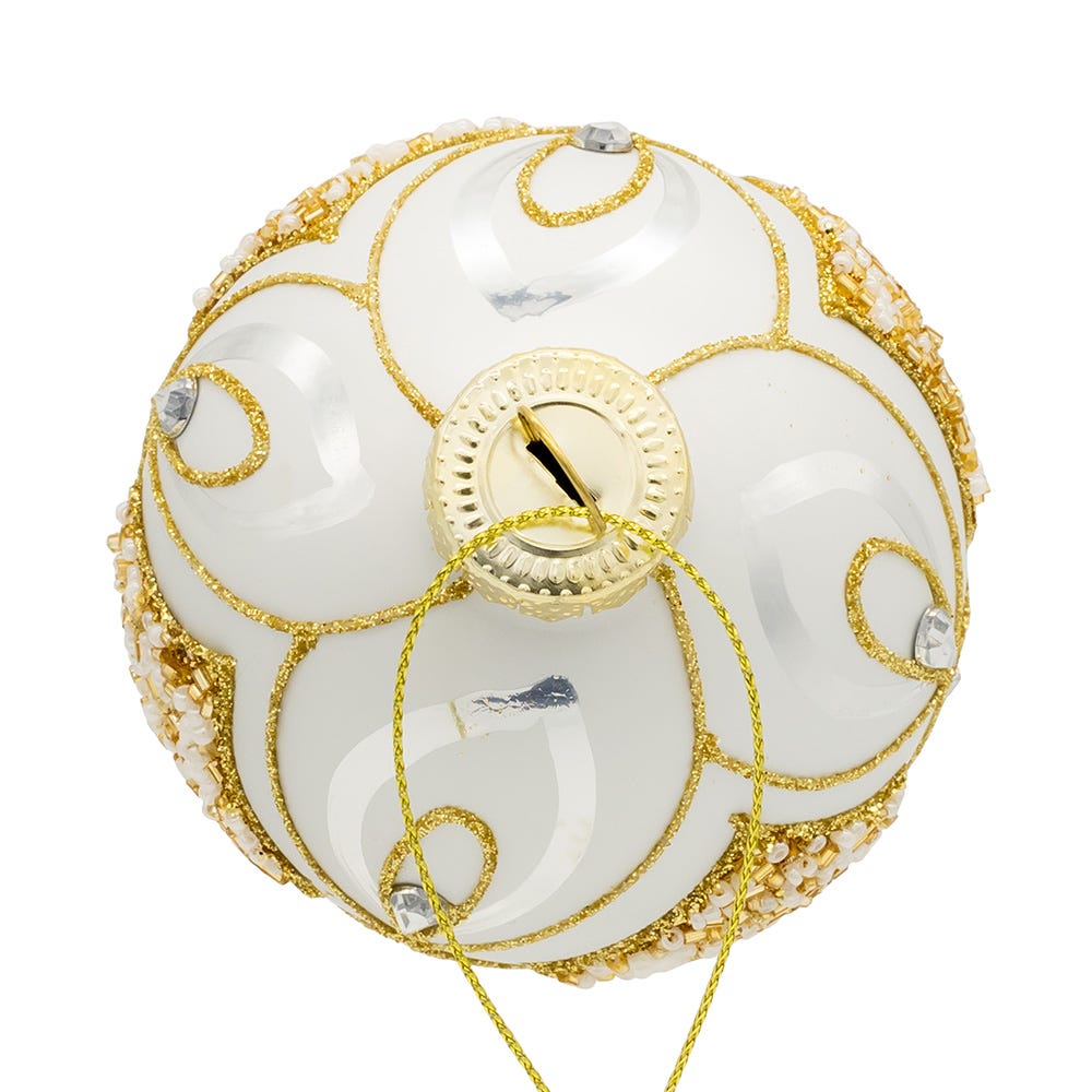 Shop For Kurt Adler 80MM Glass Silver and Gold Ball Ornaments, 6 - Piece Set