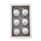 Shop For Kurt Adler 80MM Glass Silver Decorative Ball Ornaments, 6 - Piece Set