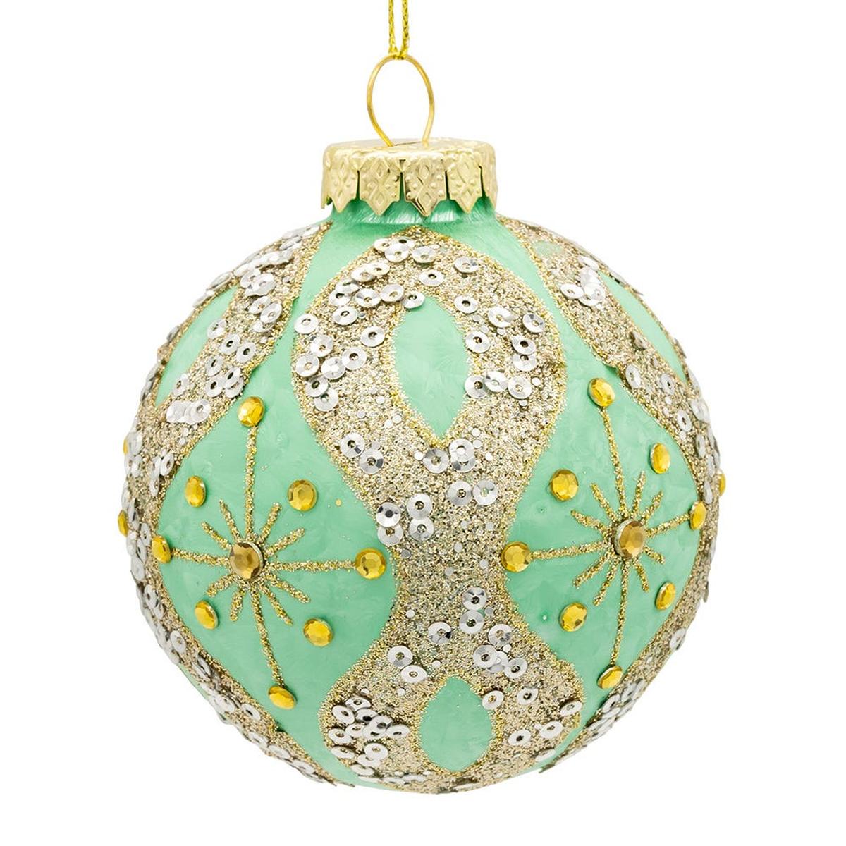 Shop For Kurt Adler 80MM Glass Teal and Blue Glass Ornaments, 6 - Piece Box