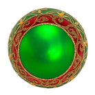 Shop For Kurt Adler 80MM Green Glass Ball Ornament Gold Fleur - De - Lis, Set of 6