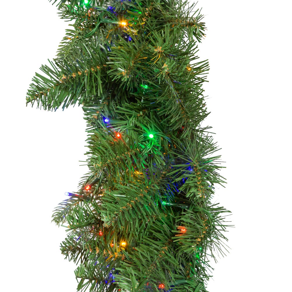 Shop For Kurt Adler 9 - Foot Pre - lit Multicolored LED Noble Fir Garland