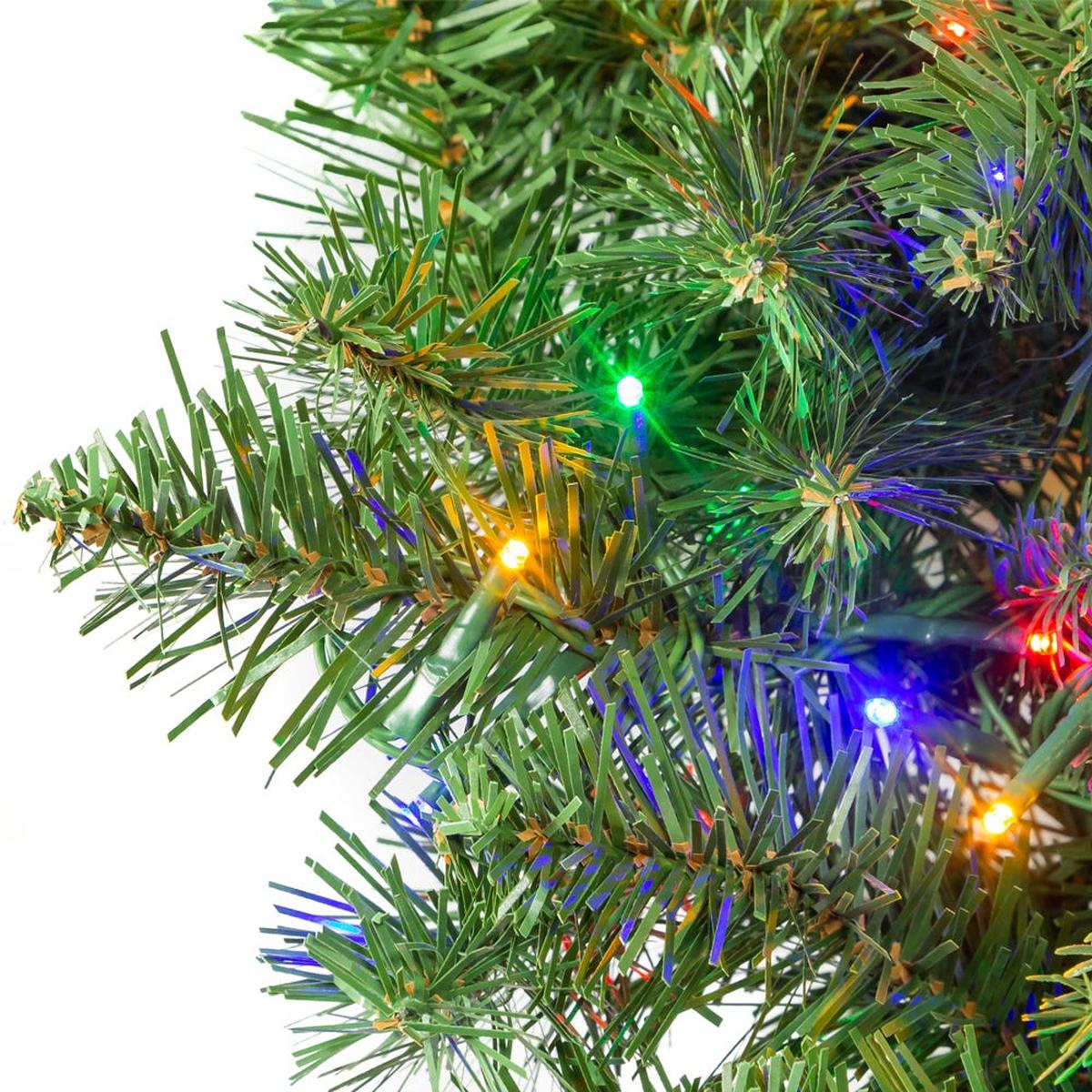 Shop For Kurt Adler 9 - Foot Pre - lit Multicolored LED Noble Fir Garland