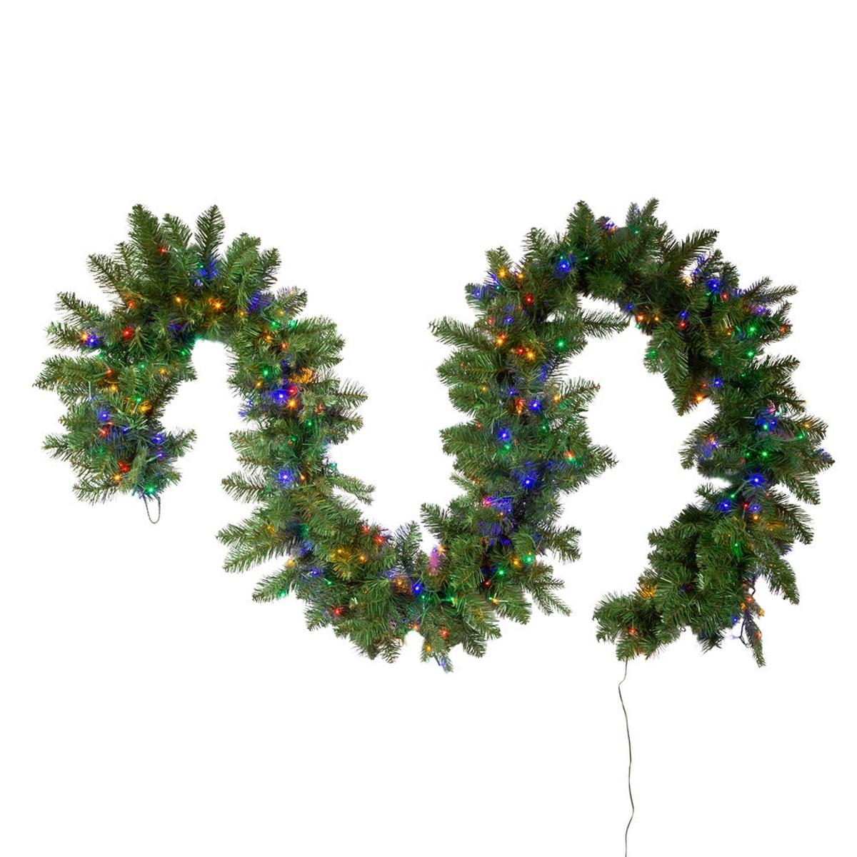 Shop For Kurt Adler 9 - Foot Pre - lit Multicolored LED Noble Fir Garland