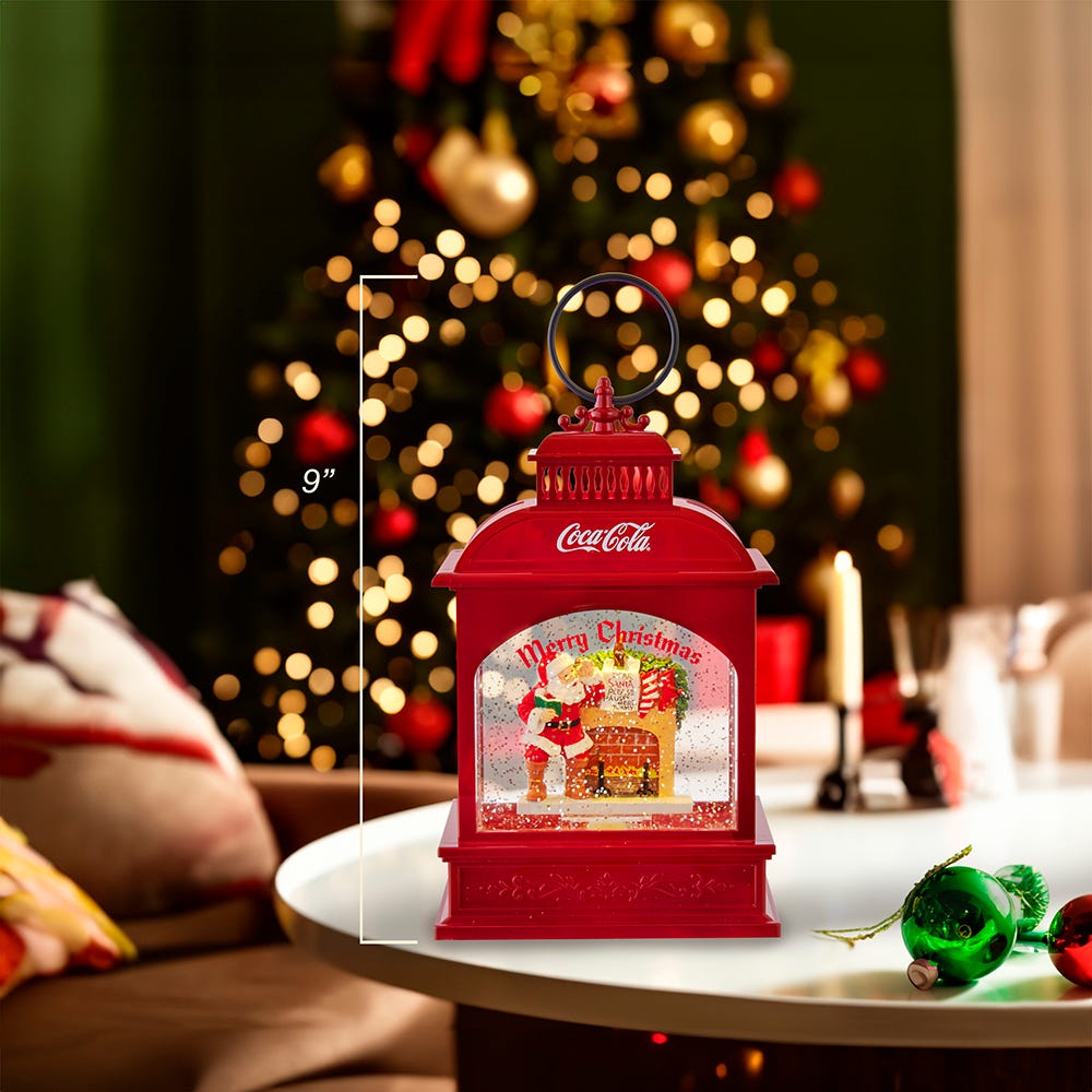 Shop For Kurt Adler 9 - Inch Battery - Operated LED Coke Santa Lantern