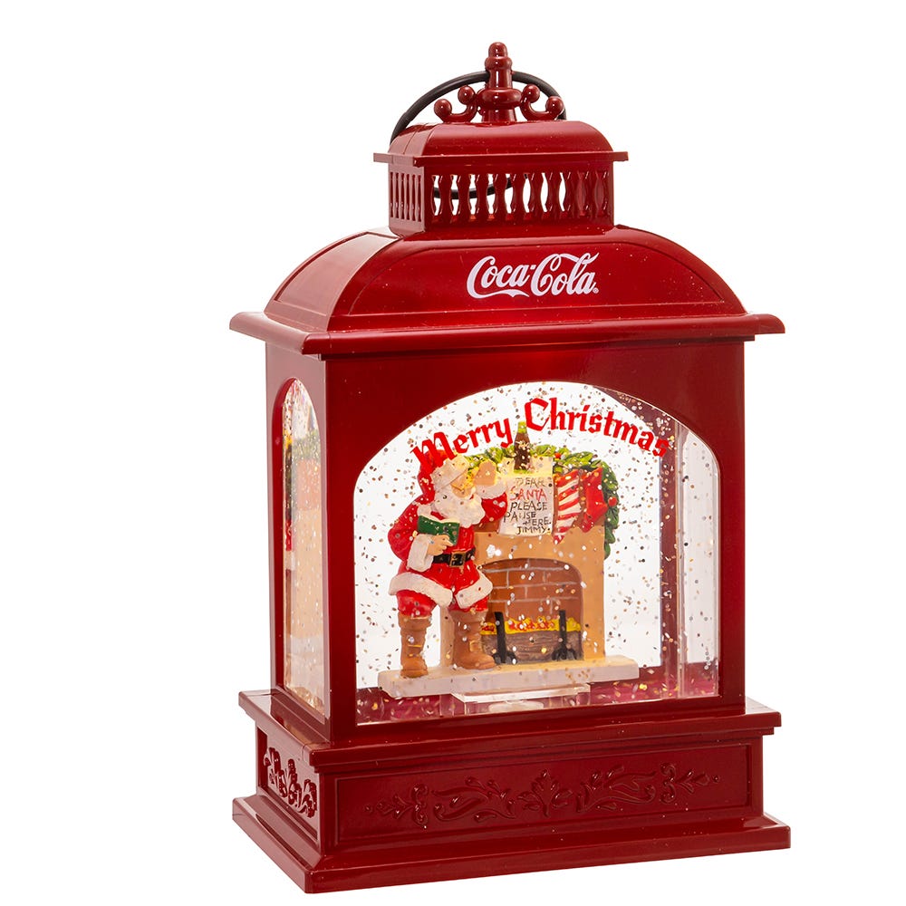 Shop For Kurt Adler 9 - Inch Battery - Operated LED Coke Santa Lantern