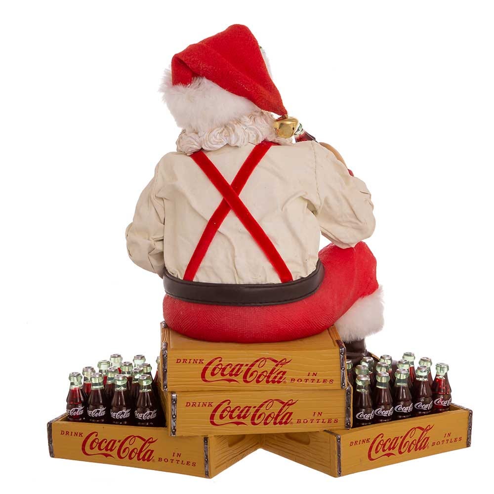 Shop For Kurt Adler 9 - Inch Coca - Cola Santa Sitting on Crates
