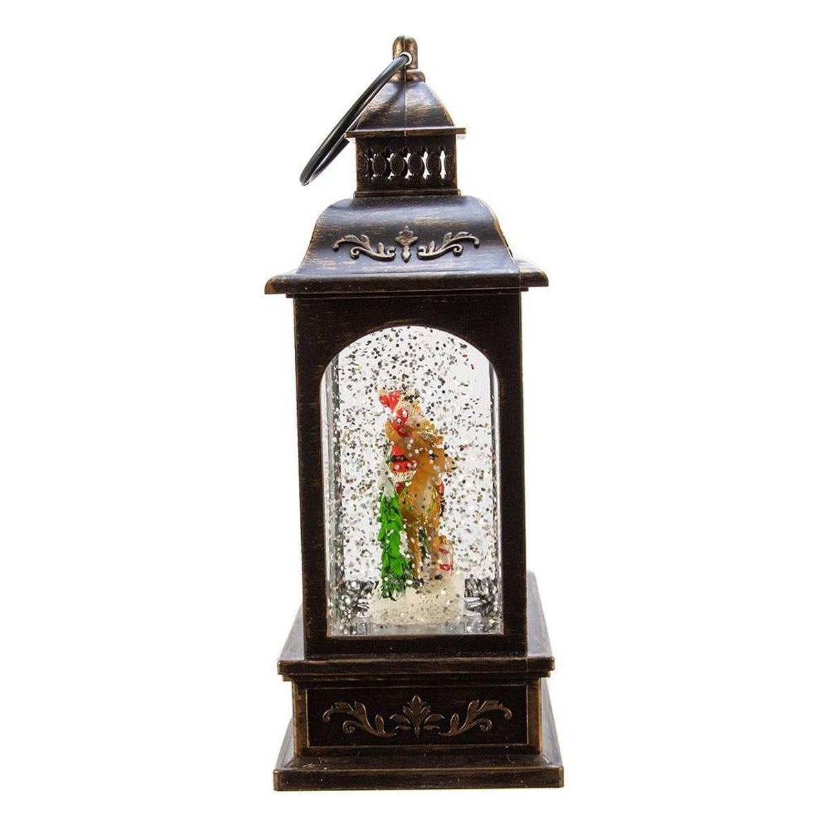 Shop For Kurt Adler 9 - Inch LED Santa Lantern with Motion