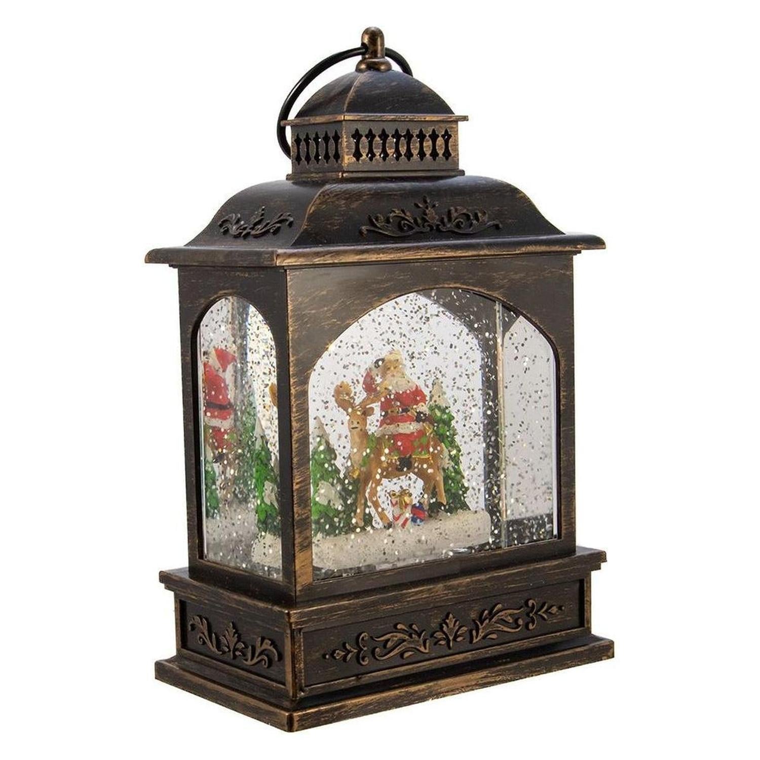 Shop For Kurt Adler 9 - Inch LED Santa Lantern with Motion