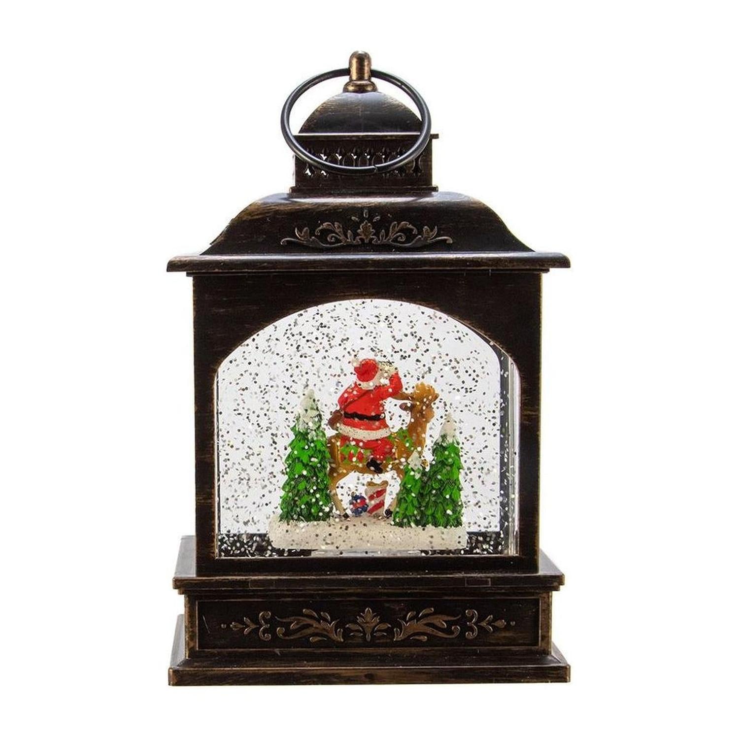 Shop For Kurt Adler 9 - Inch LED Santa Lantern with Motion
