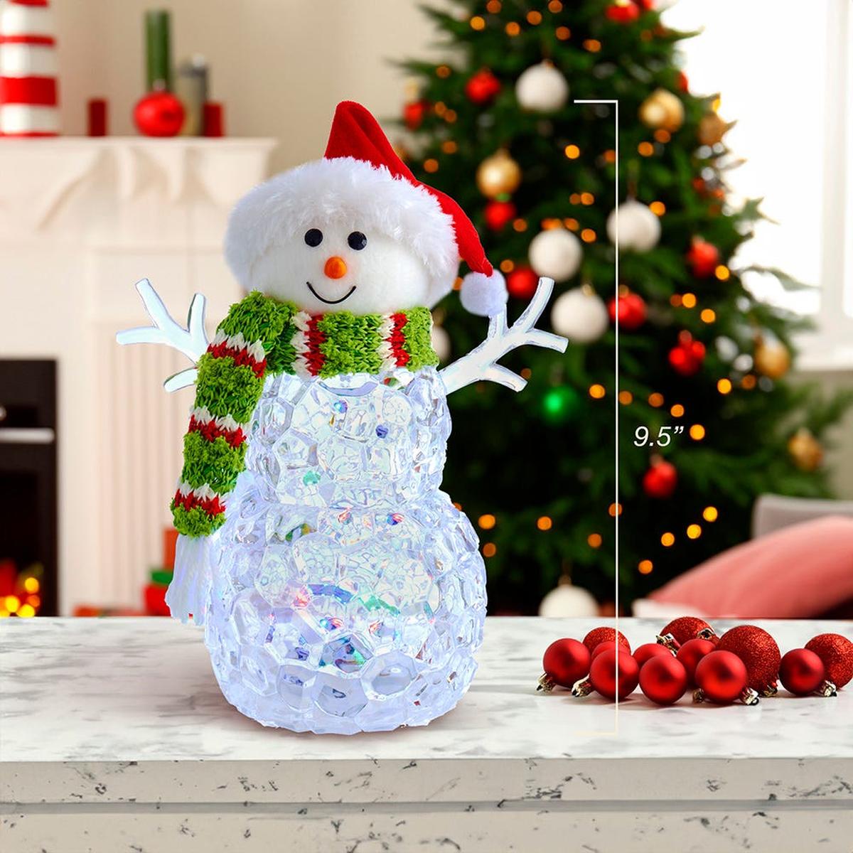 Shop For Kurt Adler 9.45 - Inch Light - Up Snowman Table Piece