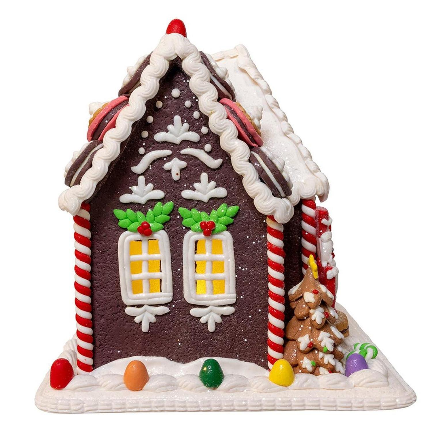 Kurt Adler 9.5-Inch LED Gingerbread Cookie House