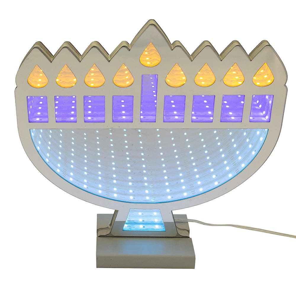 Shop For Kurt Adler 9.84 - Inch Menorah Infinity Light