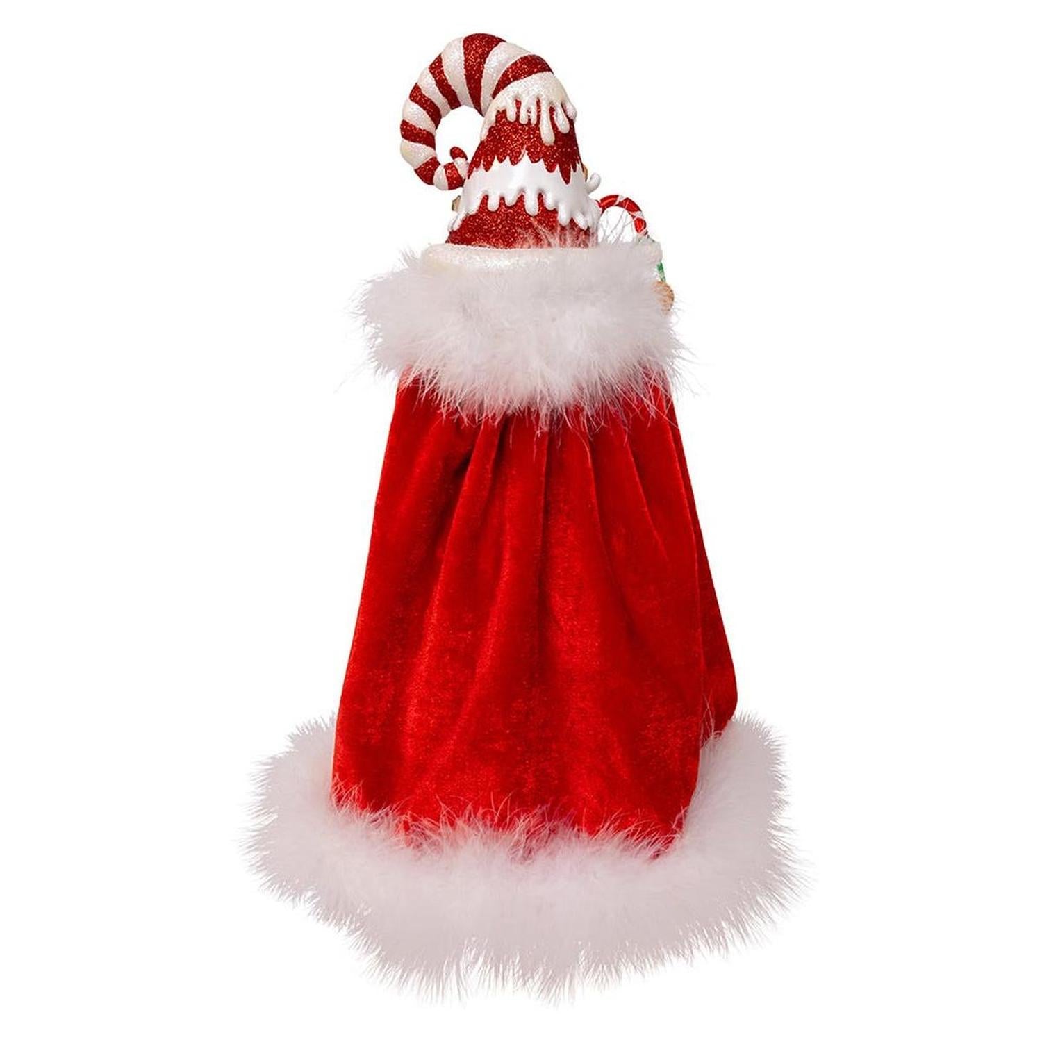 Kurt Adler delightful 15-Inch Gingerbread Candy Santa Nutcracker