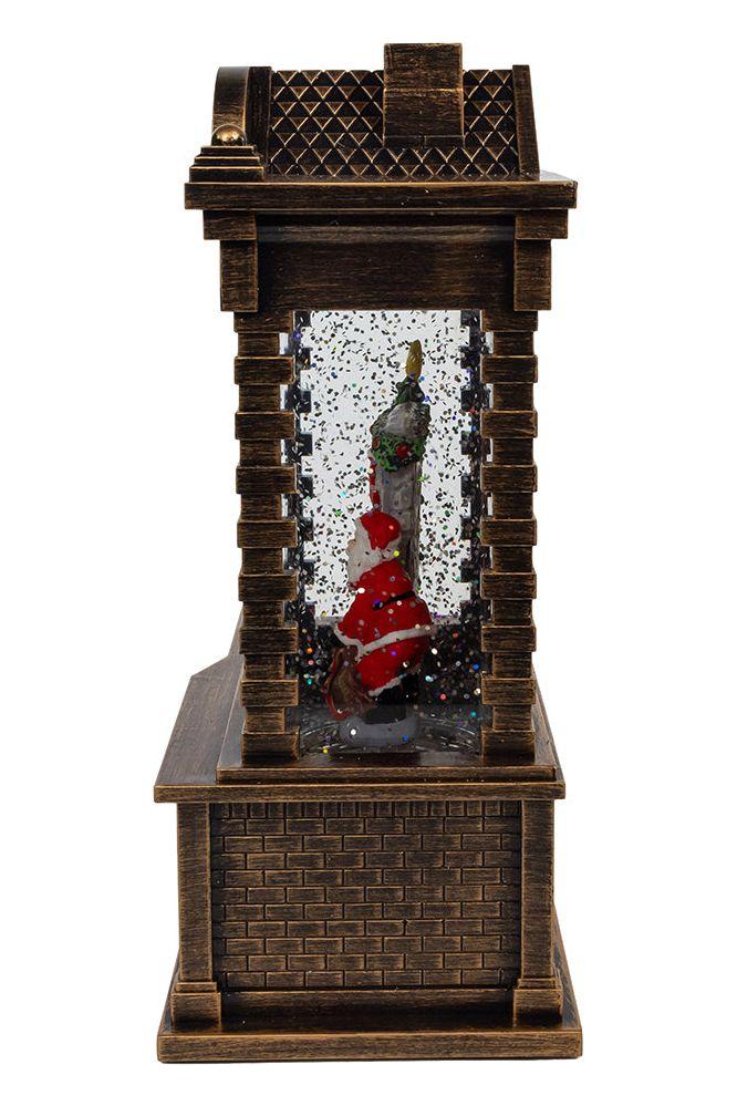 Shop For Kurt Adler Lighted Santa Fireplace Water Lantern