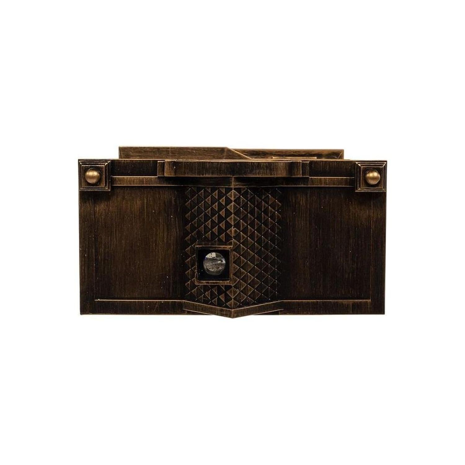 Kurt Adler Lighted Santa Fireplace Water Lantern