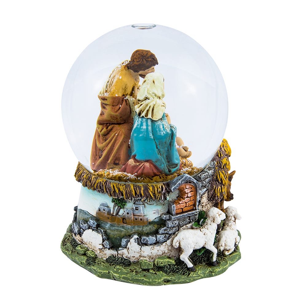 Shop For Kurt Adler Musical Holy Family Snow Globe